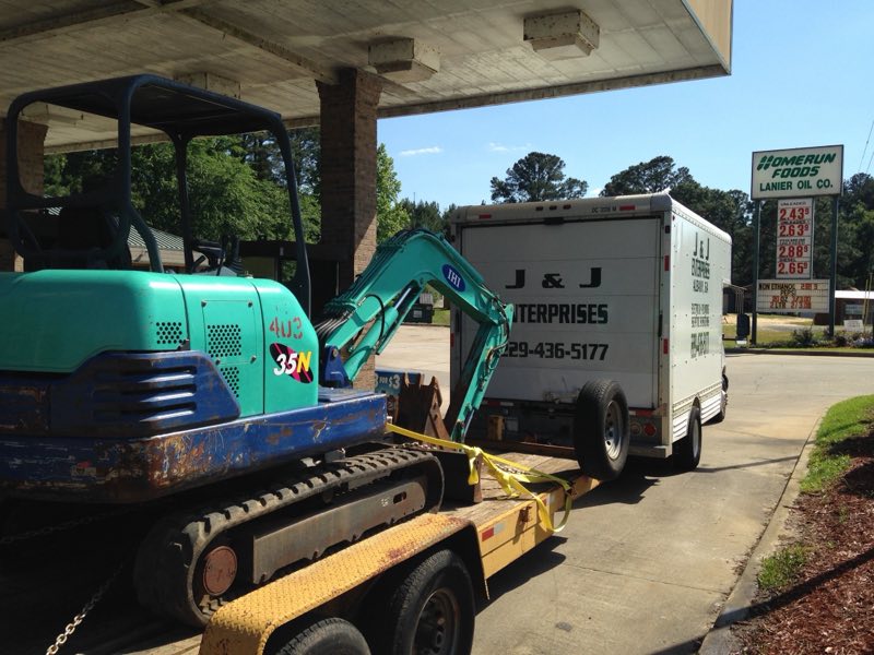 J&J Enterprises equipment and truck